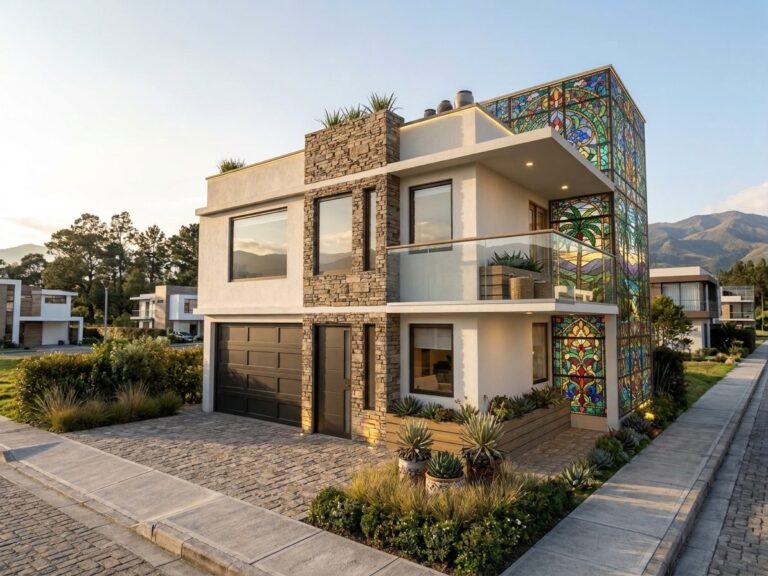 Casa con fachada en vitral en Túquerres, Nariño – Piartal